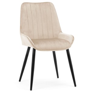krzesło LUCA beżowy welur
