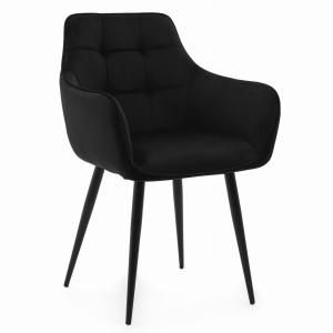 krzesło GALLO czarny welur