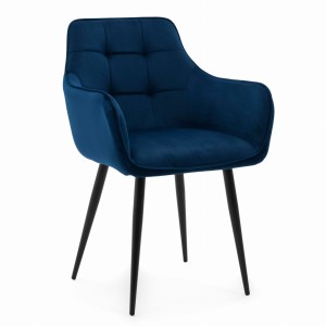 krzesło GALLO granatowy welur