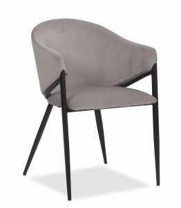 krzesło GLAMOUR jasnoszary welur UF