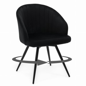 krzesło MODENA obrotowe czarny welur