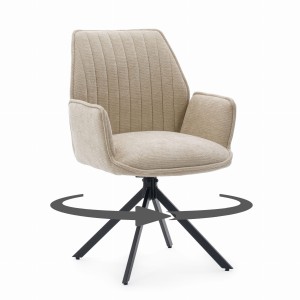 krzesło MERANO obrotowe jasnobeżowy