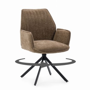 krzesło MERANO obrotowe brązowy