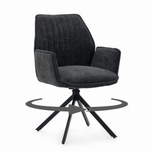 krzesło MERANO obrotowe grafitowy