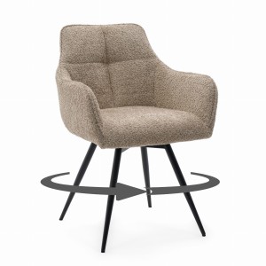 krzesło QUATTRO obrotowe beżowy boucle