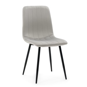 Krzesło GELA jasnoszary welur