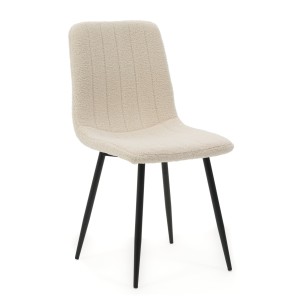 Krzesło GELA jasnobeżowy boucle