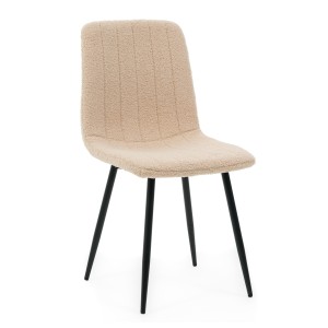 Krzesło GELA ciemnobeżowy boucle