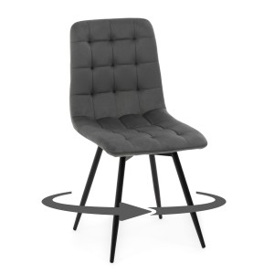 Krzesło ARCO obrotowe szary welur