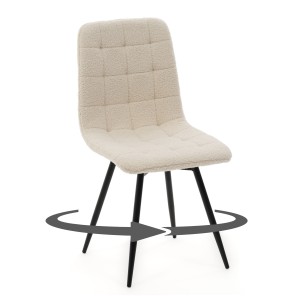 Krzesło ARCO obrotowe jasnobeżowy boucle